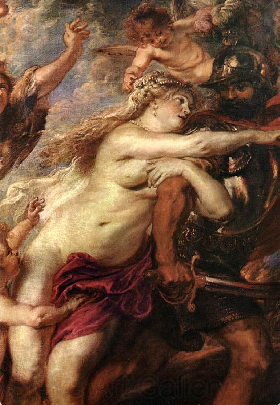 RUBENS, Pieter Pauwel The Consequences of War (detail) Germany oil painting art